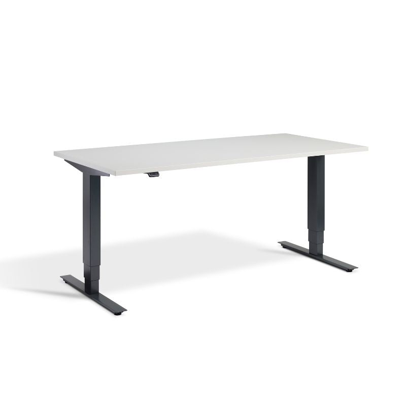 Lavoro Design Advance Adjustable Desk, Anthracite Frame, Solid Top