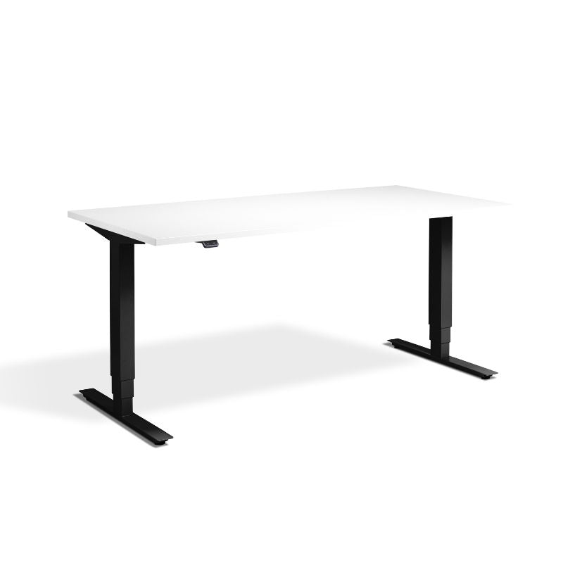 Lavoro Design Advance Adjustable Desk, Black Frame, Solid Top