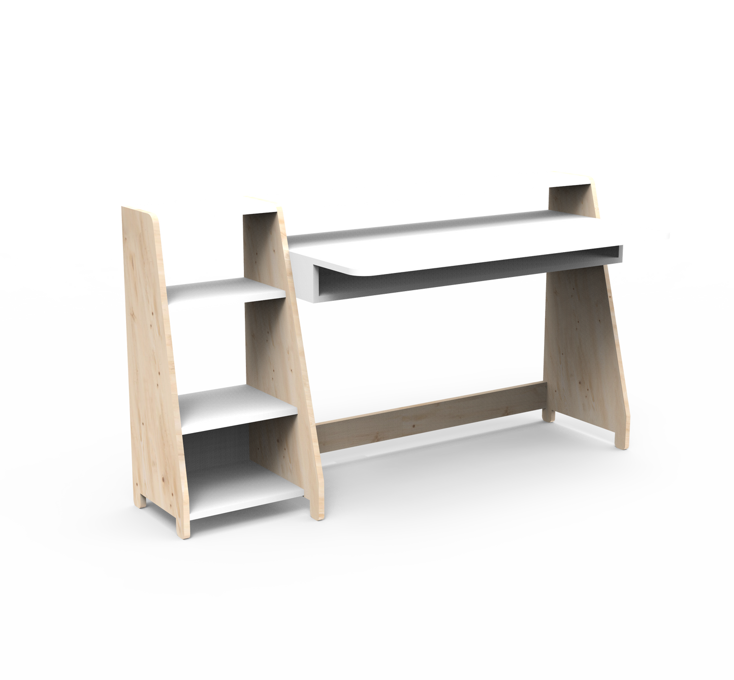 Mathy By Bols Asymetry Kids Large Evolving Desk with Shelf