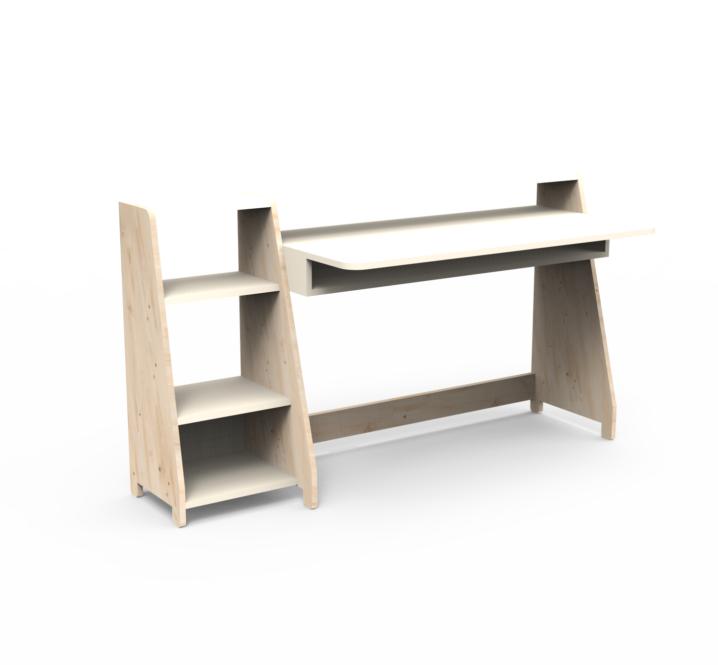 Mathy By Bols Asymetry Kids Large Evolving Desk with Shelf