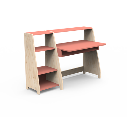 Mathy By Bols Asymetry Kids Small Evolving Desk with Shelf