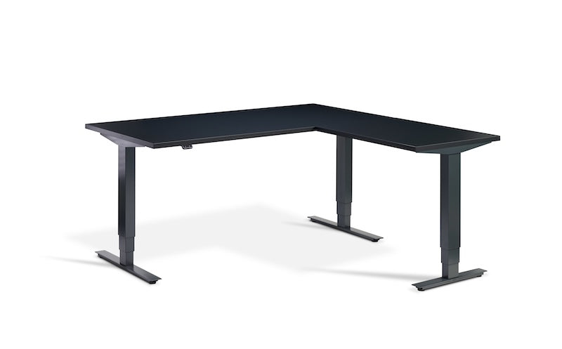 Lavoro Design Advance Corner Adjustable Desk, Solid Top