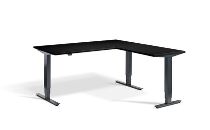 Lavoro Design Advance Corner Adjustable Desk, Solid Top