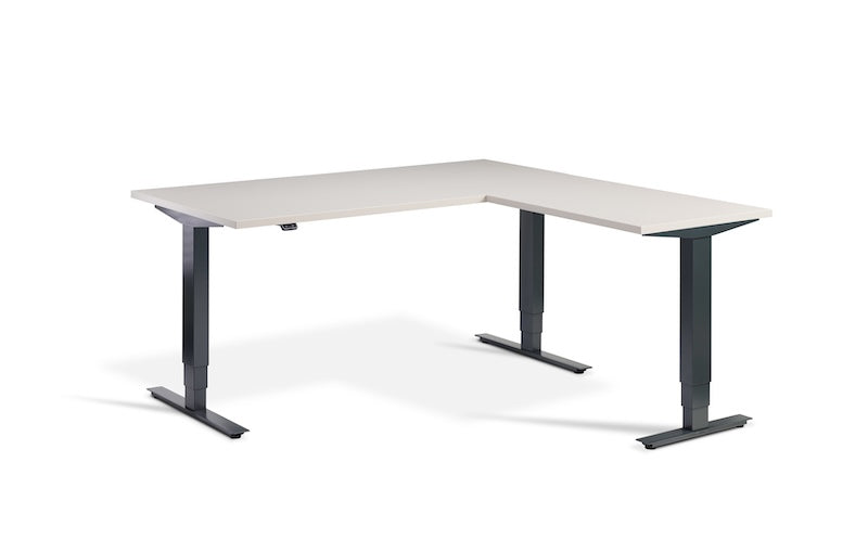Lavoro Design Advance Corner Adjustable Desk, Solid Top