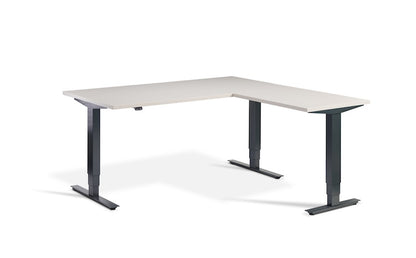 Lavoro Design Advance Corner Adjustable Desk, Solid Top