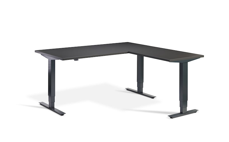 Lavoro Design Advance Corner Adjustable Desk, Solid Top