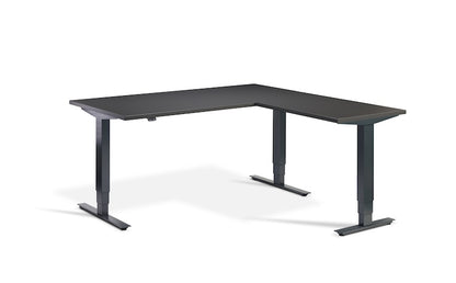 Lavoro Design Advance Corner Adjustable Desk, Solid Top