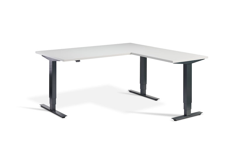 Lavoro Design Advance Corner Adjustable Desk, Solid Top