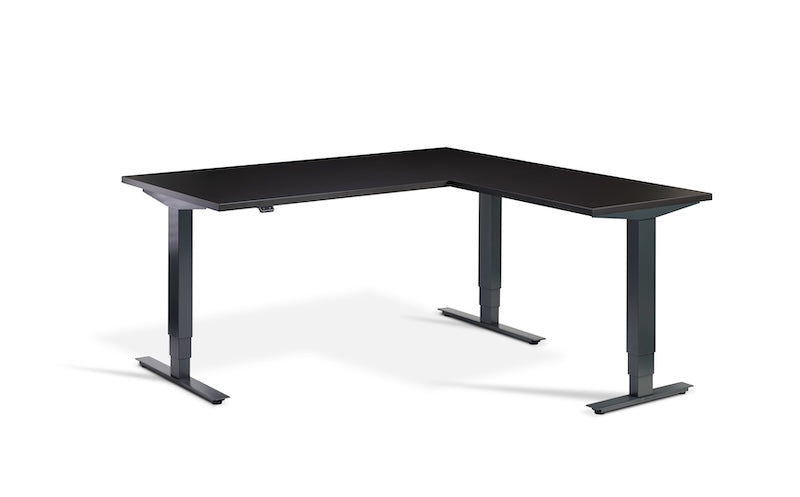 Lavoro Design Advance Corner Adjustable Desk, Solid Top
