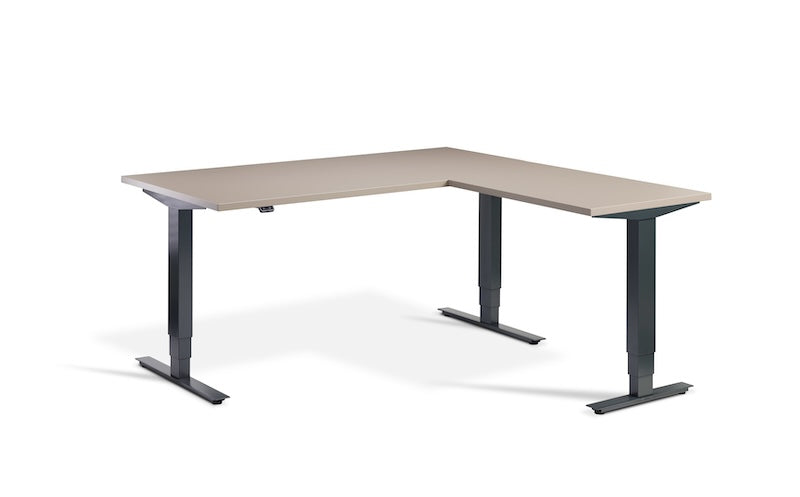 Lavoro Design Advance Corner Adjustable Desk, Solid Top