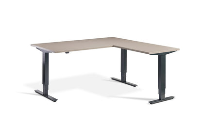 Lavoro Design Advance Corner Adjustable Desk, Solid Top