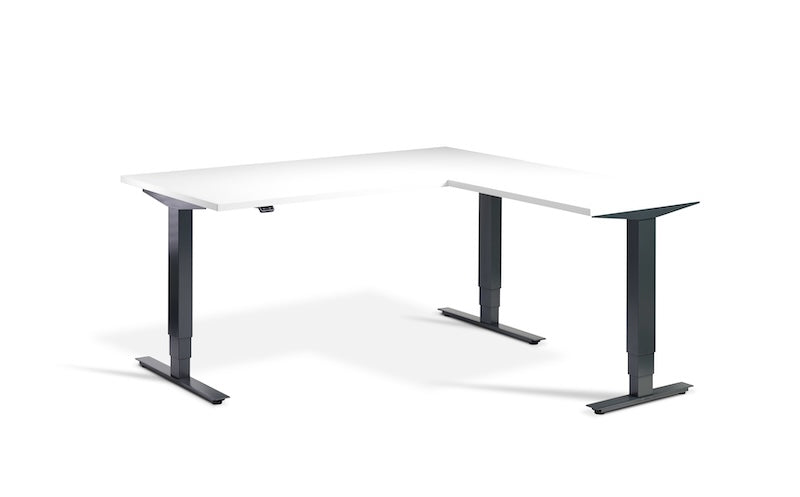 Lavoro Design Advance Corner Adjustable Desk, Solid Top