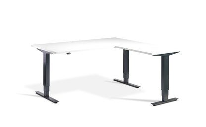 Lavoro Design Advance Corner Adjustable Desk, Solid Top