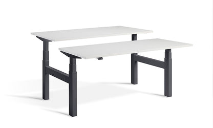 Lavoro Design Duo Adjustable Desk, Anthracite Frame, Solid Top