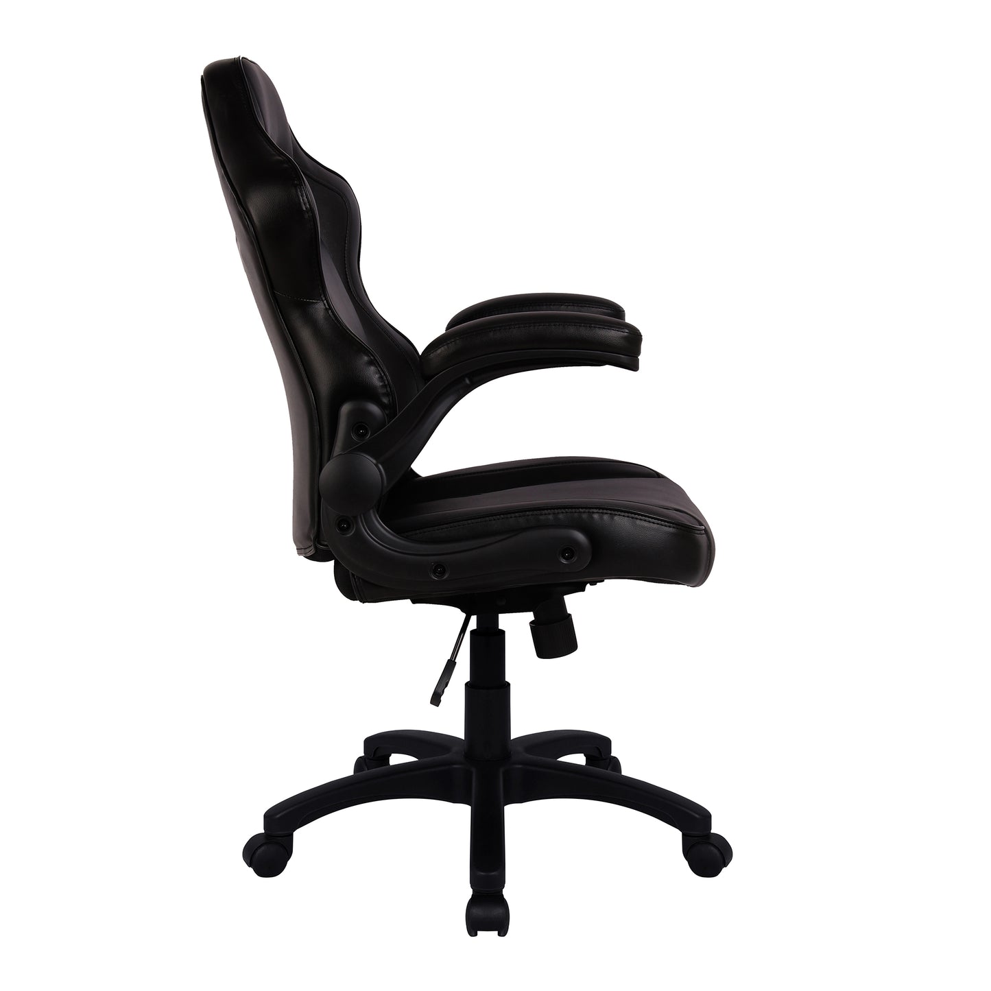 Nautilus Designs Predator Executive Ergonomic Gaming Style Office Chair with Folding Arms, Integral Headrest and Lumbar Support