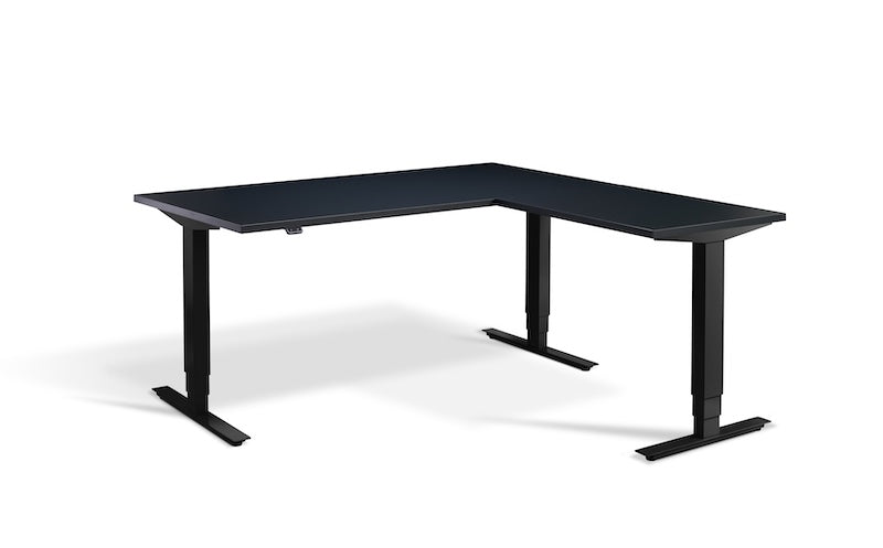 Lavoro Design Advance Corner Adjustable Desk, Solid Top