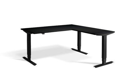 Lavoro Design Advance Corner Adjustable Desk, Solid Top