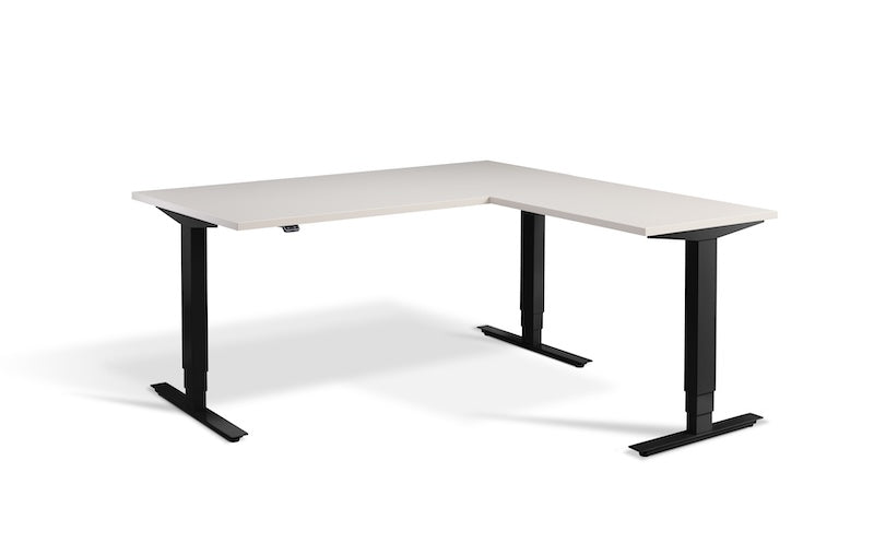 Lavoro Design Advance Corner Adjustable Desk, Solid Top