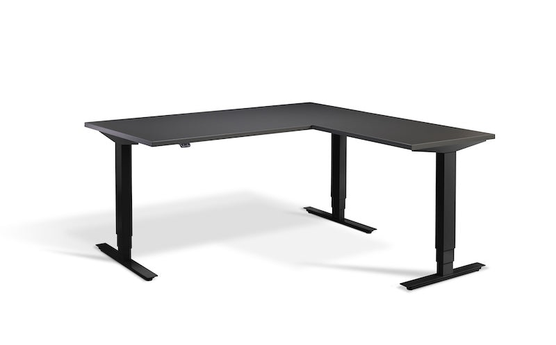 Lavoro Design Advance Corner Adjustable Desk, Solid Top