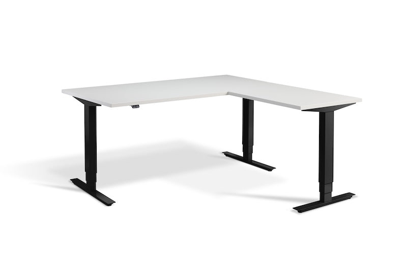 Lavoro Design Advance Corner Adjustable Desk, Solid Top