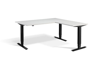 Lavoro Design Advance Corner Adjustable Desk, Solid Top