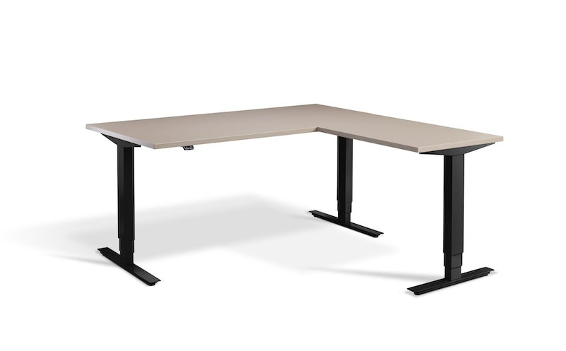 Lavoro Design Advance Corner Adjustable Desk, Solid Top