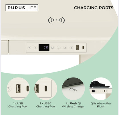 E-Max Desk Height Adjustable (Glass Top)
