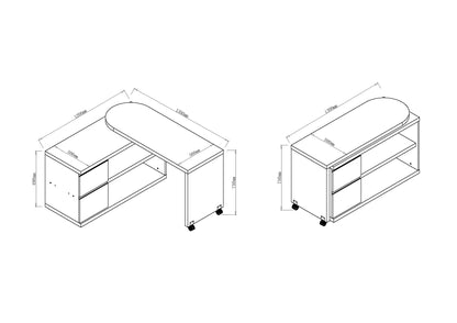 Dynamic Fleur Smart Storage Desk