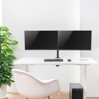 ProperAV Desk Monitor Mount 17" - 32" Dual Swing Arm VESA Max 100x100