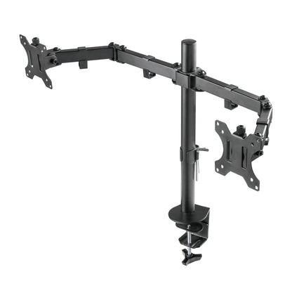 ProperAV Desk Monitor Mount 17" - 32" Dual Swing Arm VESA Max 100x100