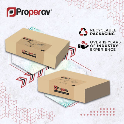 ProperAV Desk Monitor Mount 17" - 32" Articulated Swing Arm VESA 100x100