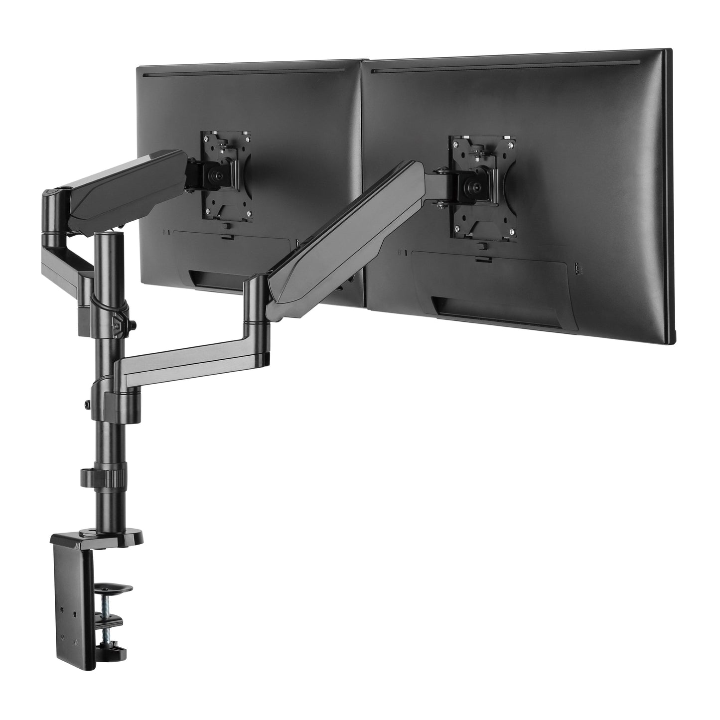 ProperAV Desk Monitor Mount 17" - 32" Extra Height Dual Articulated Swing Arm VESA Max 100x100