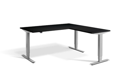 Lavoro Design Advance Corner Adjustable Desk, Solid Top