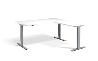 Lavoro Design Advance Corner Adjustable Desk, Solid Top