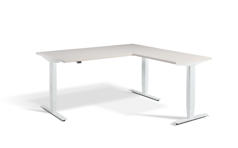 Lavoro Design Advance Corner Adjustable Desk, Solid Top