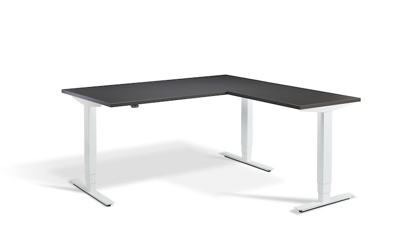 Lavoro Design Advance Corner Adjustable Desk, Solid Top