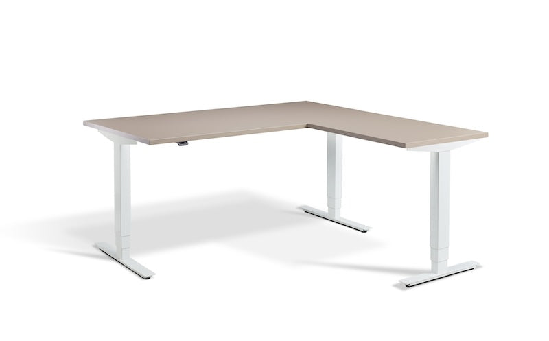 Lavoro Design Advance Corner Adjustable Desk, Solid Top