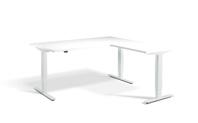 Lavoro Design Advance Corner Adjustable Desk, Solid Top