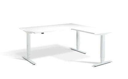 Lavoro Design Advance Corner Adjustable Desk, Solid Top