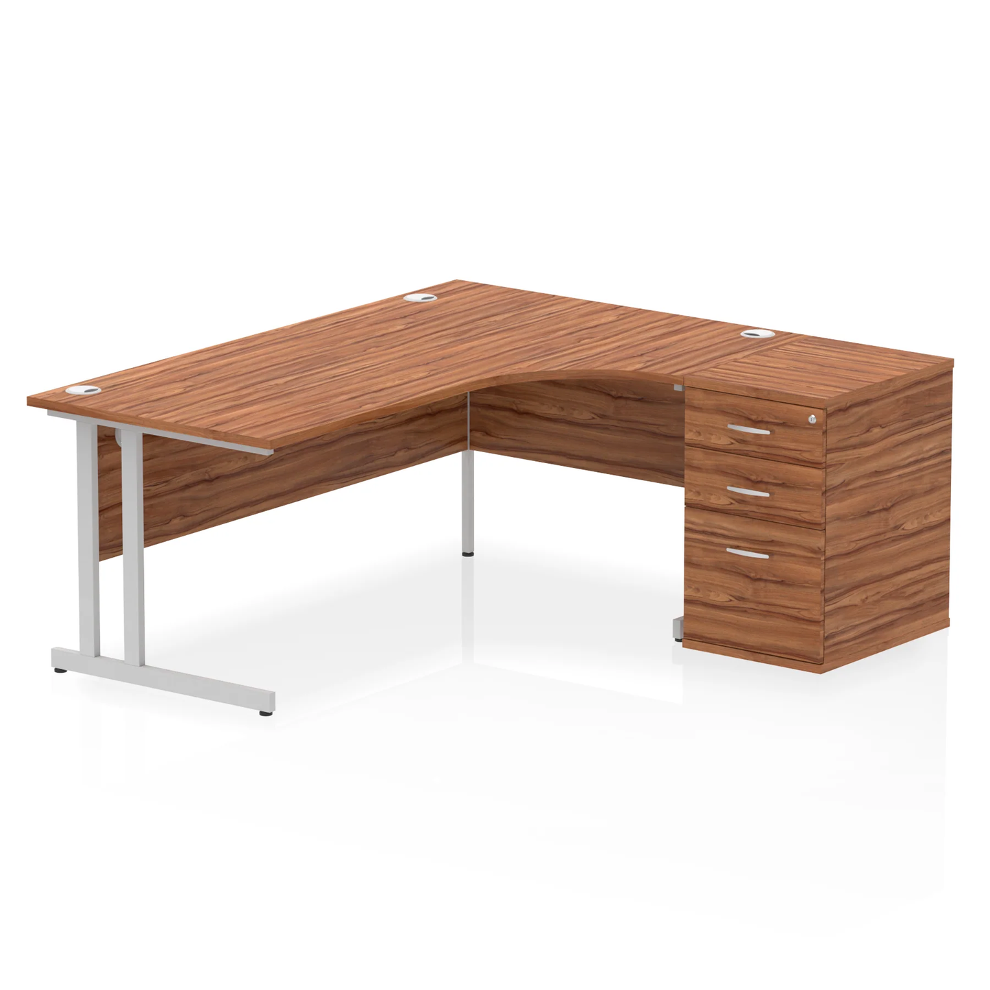 Dynamic Impulse 1800mm Cantilever Right Crescent Desk Workstation