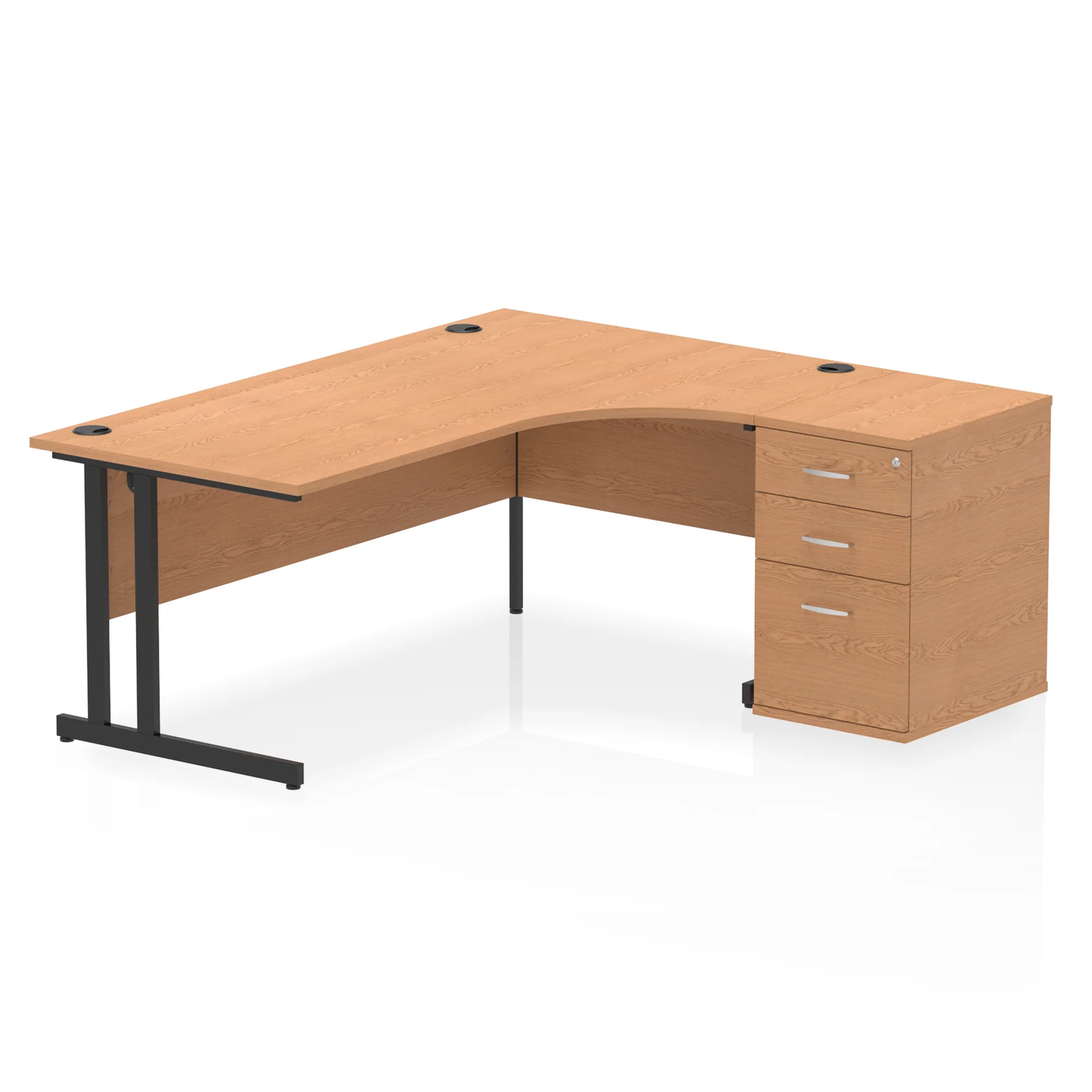 Dynamic Impulse 1800mm Cantilever Right Crescent Desk Workstation