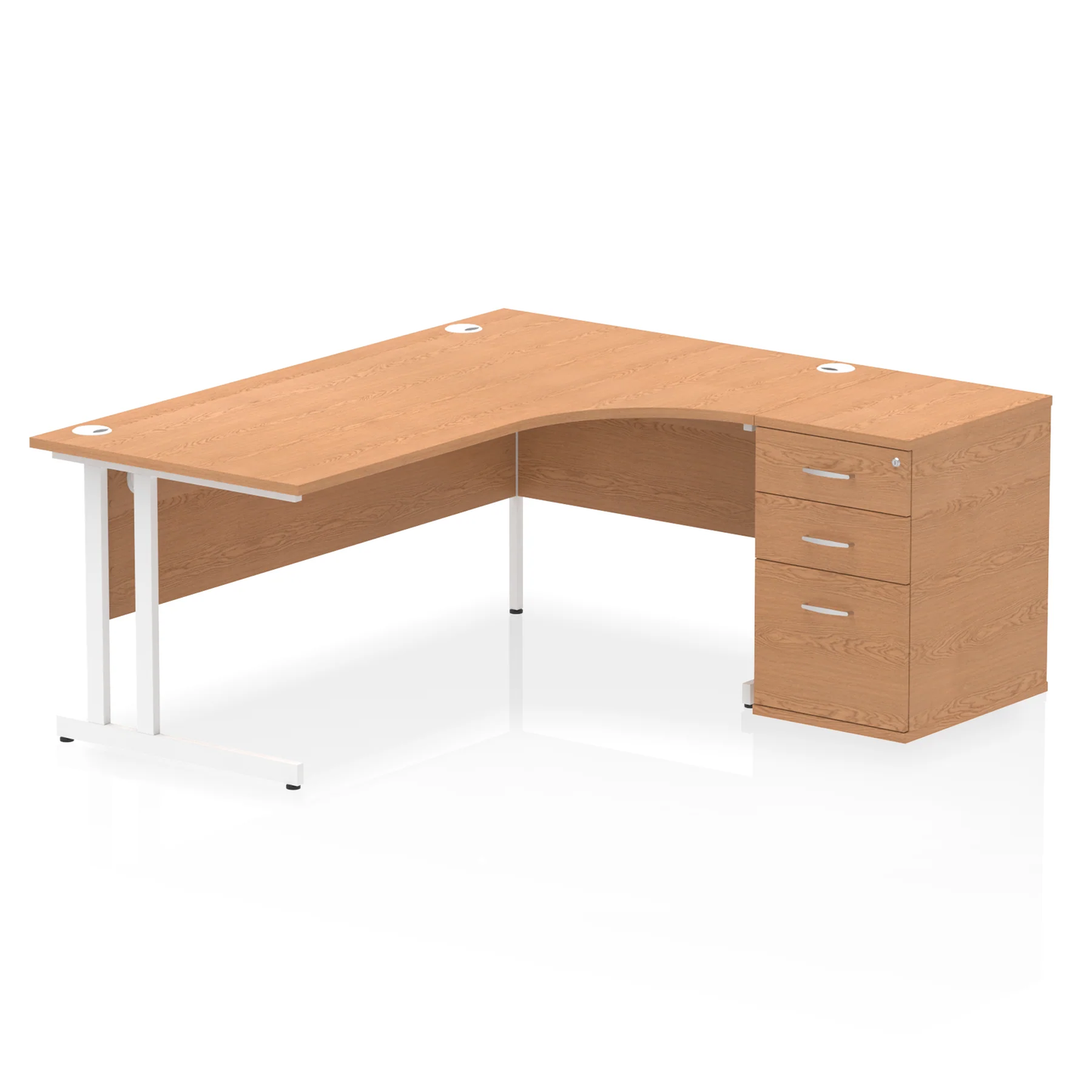 Dynamic Impulse 1800mm Cantilever Right Crescent Desk Workstation