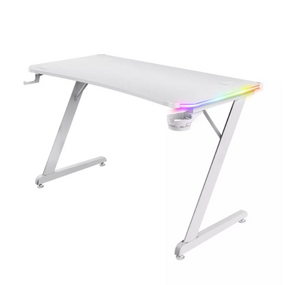 Trust GXT 709 Luminus RGB LED Illuminated White Gaming Desk